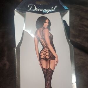 Dreamgirl Black Lace Bodysuit